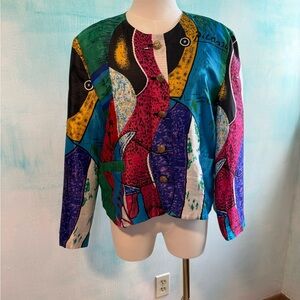 Vintage Picasso Wearable Art Blazer
